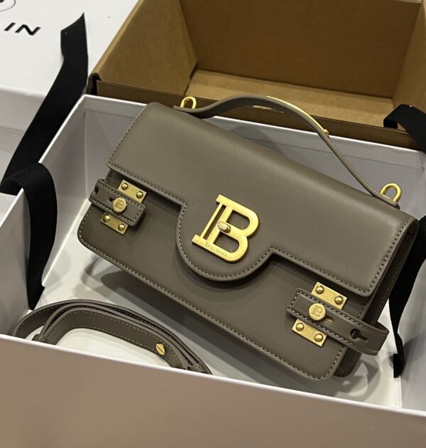 Balmain original single cowhide genuine leather  Women's Bag-23cm with original box free shipping