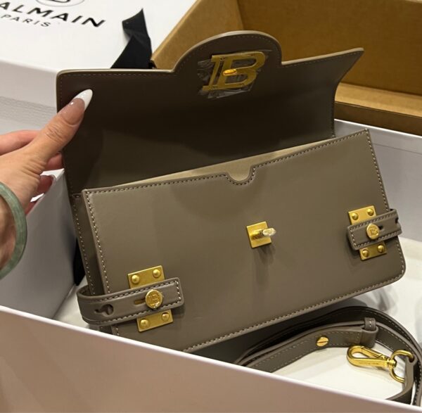 Balmain original single cowhide genuine leather  Women's Bag-23cm with original box free shipping