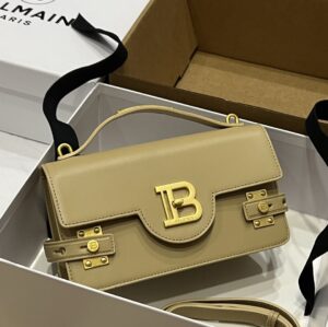 Balmain original single cowhide genuine leather  Women's Bag-23cm with original box free shipping
