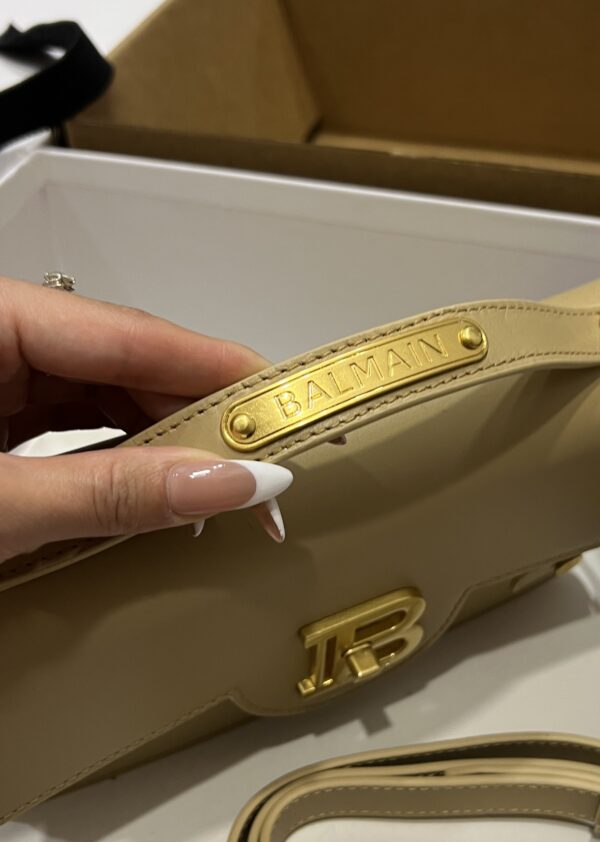 Balmain original single cowhide genuine leather  Women's Bag-23cm with original box free shipping