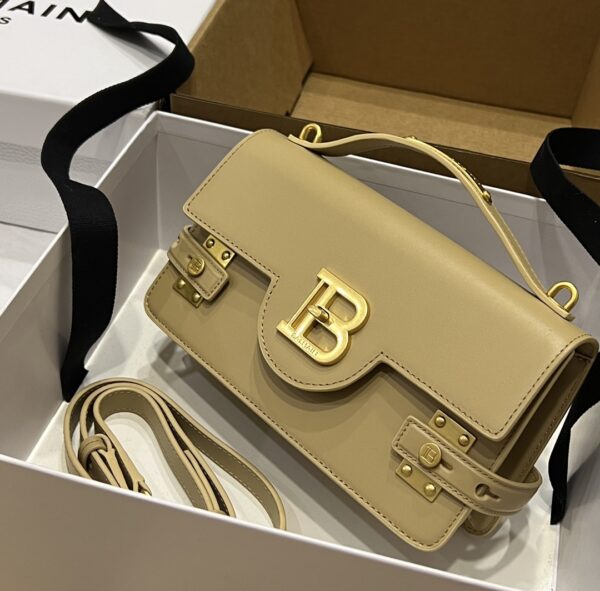 Balmain original single cowhide genuine leather  Women's Bag-23cm with original box free shipping