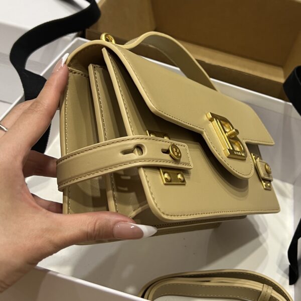 Balmain original single cowhide genuine leather  Women's Bag-23cm with original box free shipping