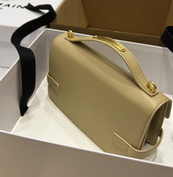 Balmain original single cowhide genuine leather  Women's Bag-23cm with original box free shipping