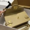 Balmain original single cowhide genuine leather  Women's Bag-23cm with original box free shipping