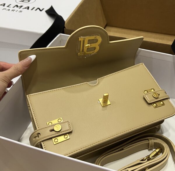 Balmain original single cowhide genuine leather  Women's Bag-23cm with original box free shipping