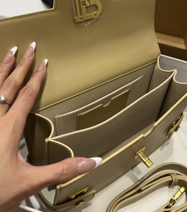 Balmain original single cowhide genuine leather  Women's Bag-23cm with original box free shipping