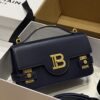 Balmain original single cowhide genuine leather  Women's Bag-23cm with original box free shipping