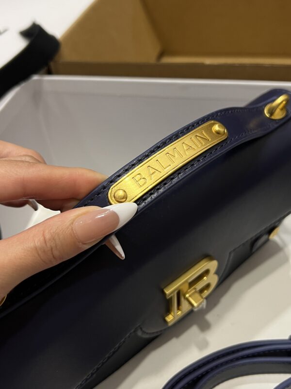 Balmain original single cowhide genuine leather  Women's Bag-23cm with original box free shipping
