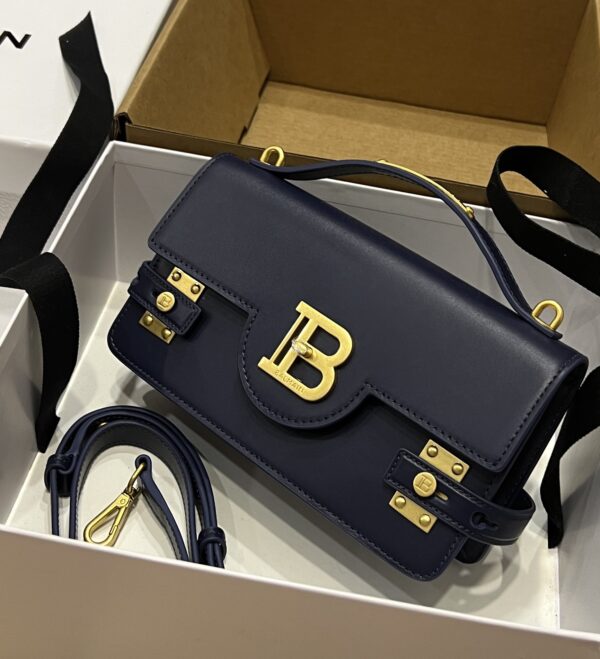Balmain original single cowhide genuine leather  Women's Bag-23cm with original box free shipping