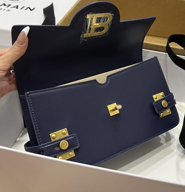 Balmain original single cowhide genuine leather  Women's Bag-23cm with original box free shipping