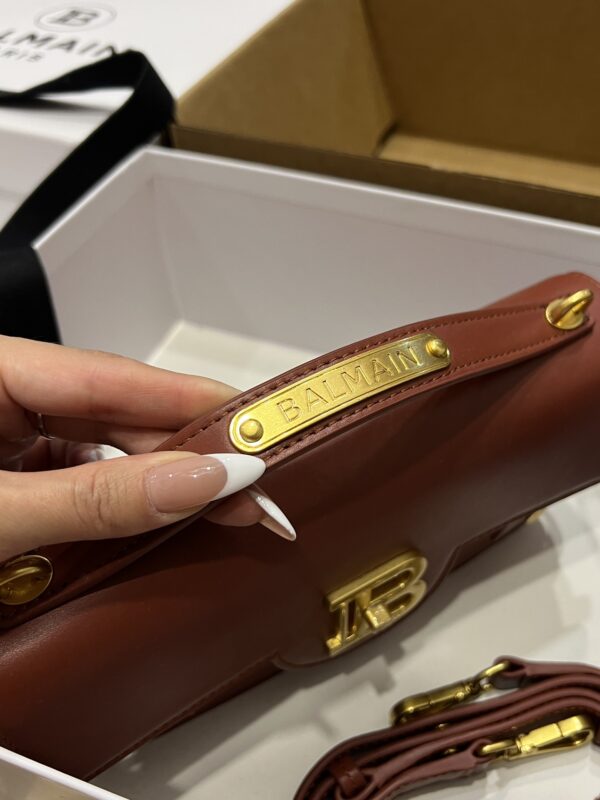 Balmain original single cowhide genuine leather  Women's Bag-23cm with original box free shipping