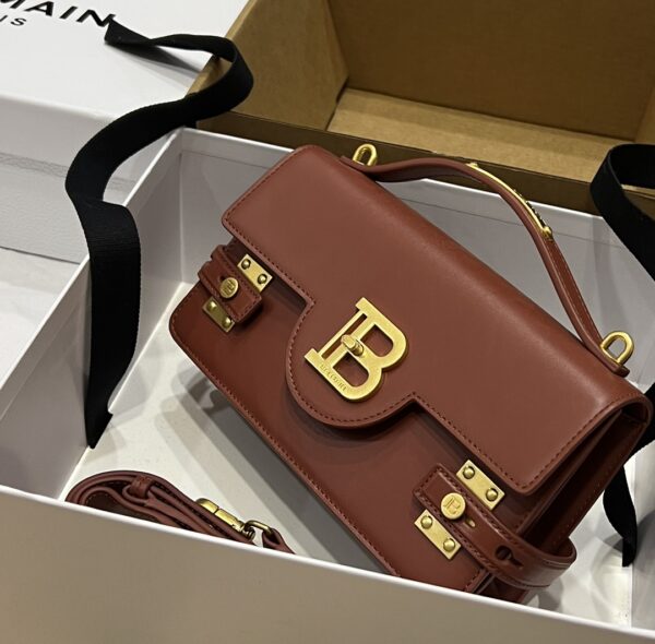 Balmain original single cowhide genuine leather  Women's Bag-23cm with original box free shipping