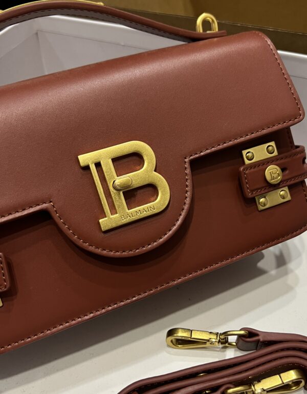 Balmain original single cowhide genuine leather  Women's Bag-23cm with original box free shipping