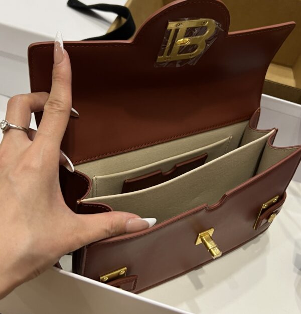 Balmain original single cowhide genuine leather  Women's Bag-23cm with original box free shipping