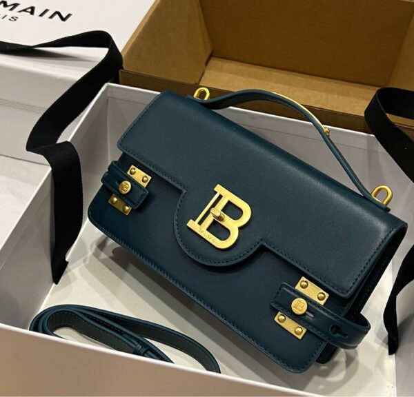 Balmain original single cowhide genuine leather  Women's Bag-23cm with original box free shipping