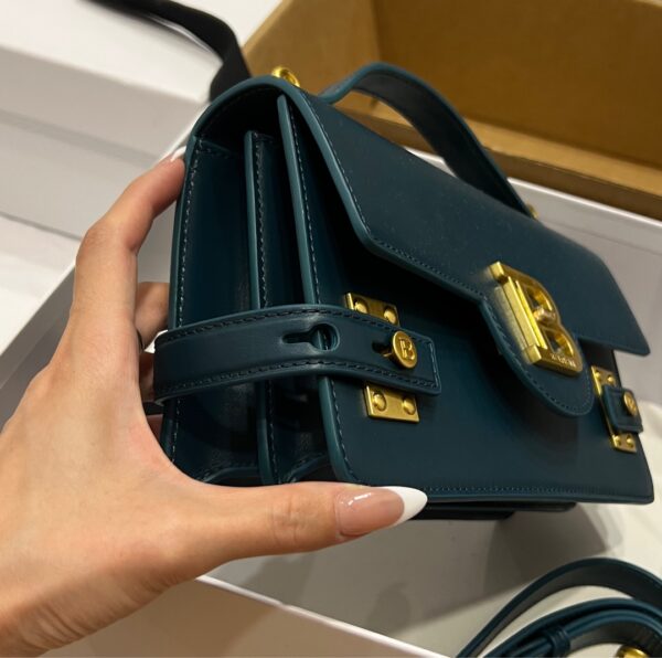 Balmain original single cowhide genuine leather  Women's Bag-23cm with original box free shipping