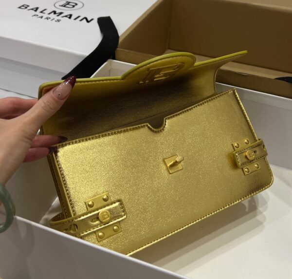 Balmain original single cowhide genuine leather  Women's Bag-23cm with original box free shipping