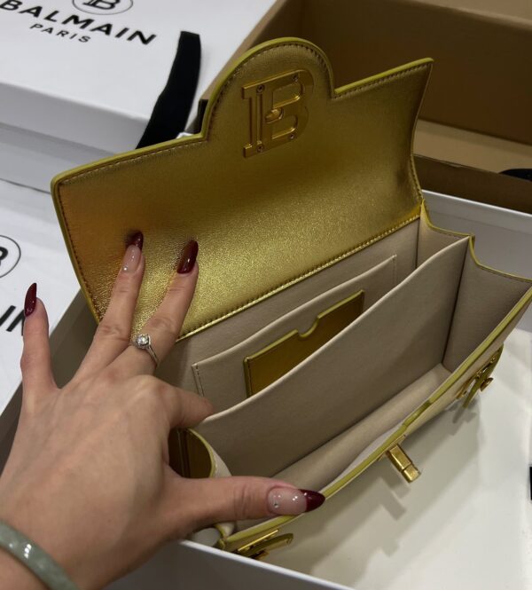 Balmain original single cowhide genuine leather  Women's Bag-23cm with original box free shipping