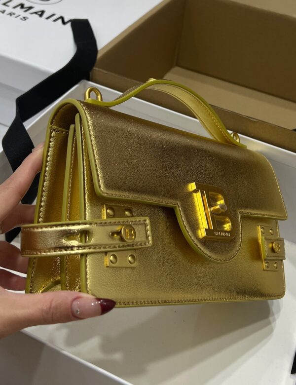 Balmain original single cowhide genuine leather  Women's Bag-23cm with original box free shipping