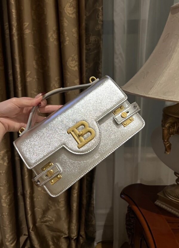 Balmain original single cowhide genuine leather  Women's Bag-23cm with original box free shipping