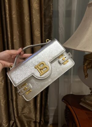 Balmain original single cowhide genuine leather  Women's Bag-23cm with original box free shipping