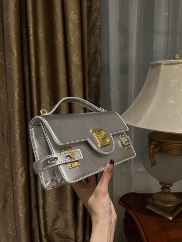 Balmain original single cowhide genuine leather  Women's Bag-23cm with original box free shipping