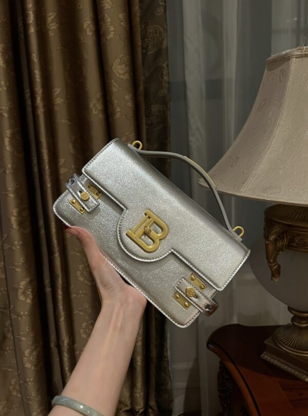Balmain original single cowhide genuine leather  Women's Bag-23cm with original box free shipping