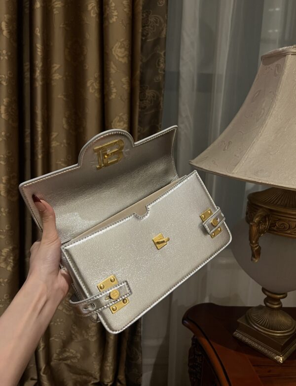 Balmain original single cowhide genuine leather  Women's Bag-23cm with original box free shipping