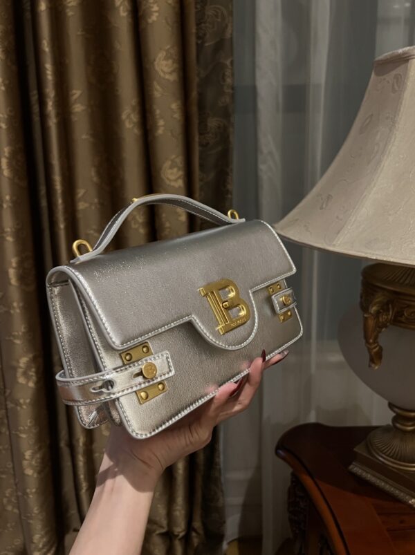 Balmain original single cowhide genuine leather  Women's Bag-23cm with original box free shipping