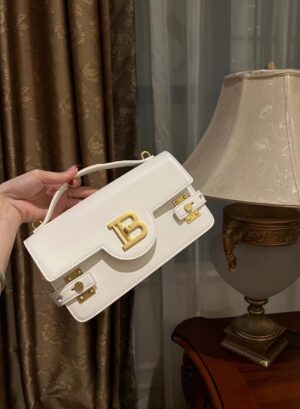 Balmain original single cowhide genuine leather  Women's Bag-23cm with original box free shipping