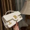 Balmain original single cowhide genuine leather  Women's Bag-23cm with original box free shipping