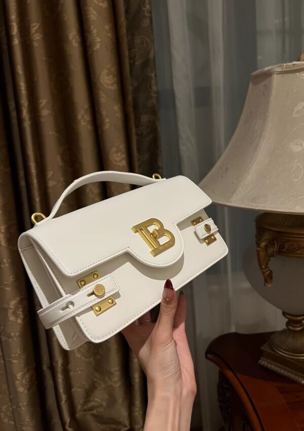 Balmain original single cowhide genuine leather  Women's Bag-23cm with original box free shipping