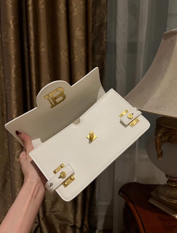 Balmain original single cowhide genuine leather  Women's Bag-23cm with original box free shipping
