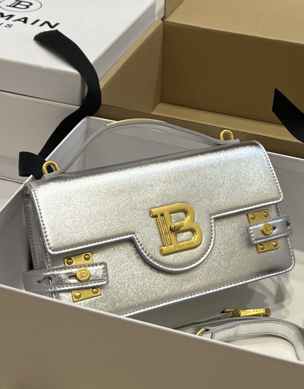 Balmain original single cowhide genuine leather  Women's Bag-23cm with original box free shipping