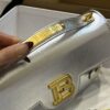 Balmain original single cowhide genuine leather  Women's Bag-23cm with original box free shipping
