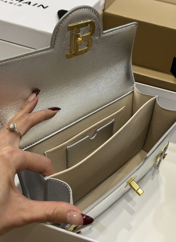 Balmain original single cowhide genuine leather  Women's Bag-23cm with original box free shipping