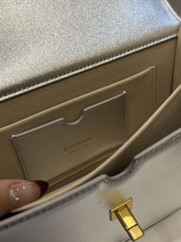 Balmain original single cowhide genuine leather  Women's Bag-23cm with original box free shipping