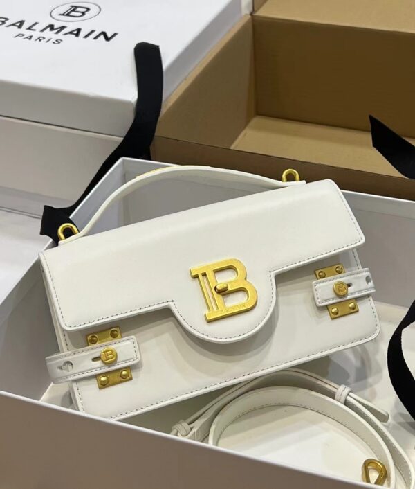 Balmain original single cowhide genuine leather  Women's Bag-23cm with original box free shipping
