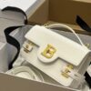 Balmain original single cowhide genuine leather  Women's Bag-23cm with original box free shipping