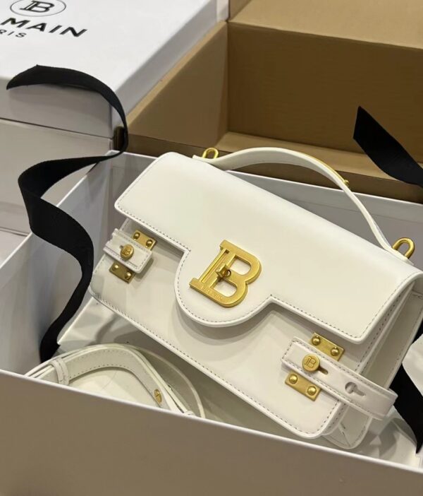 Balmain original single cowhide genuine leather  Women's Bag-23cm with original box free shipping