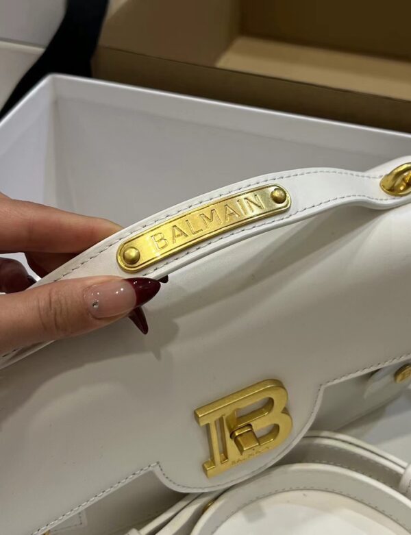 Balmain original single cowhide genuine leather  Women's Bag-23cm with original box free shipping