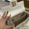 Balmain original single cowhide genuine leather  Women's Bag-23cm with original box free shipping