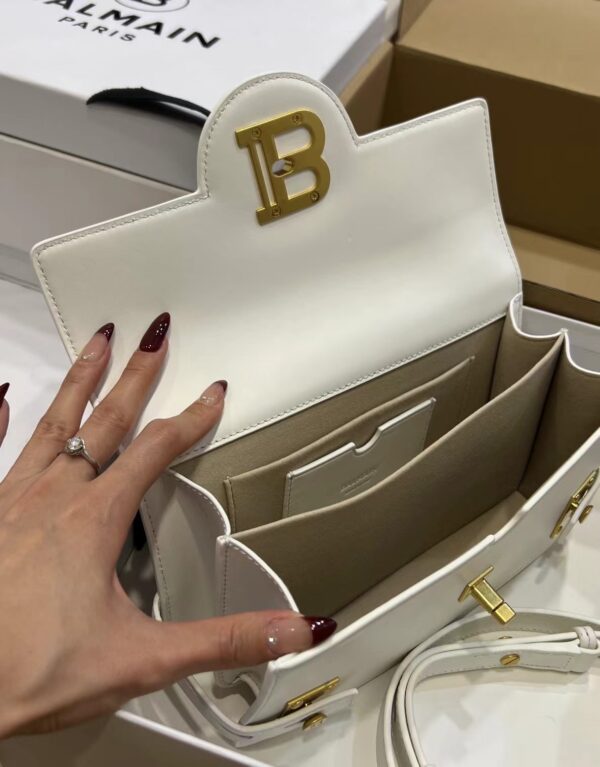 Balmain original single cowhide genuine leather  Women's Bag-23cm with original box free shipping