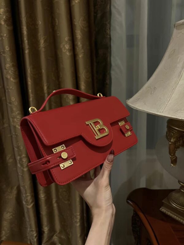 Balmain original single cowhide genuine leather  Women's Bag-23cm with original box free shipping