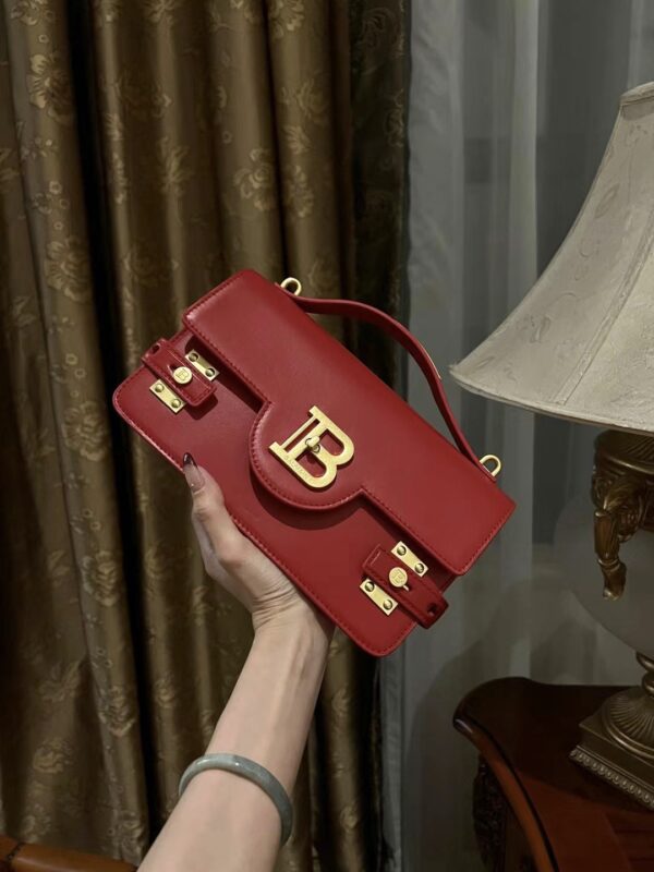 Balmain original single cowhide genuine leather  Women's Bag-23cm with original box free shipping