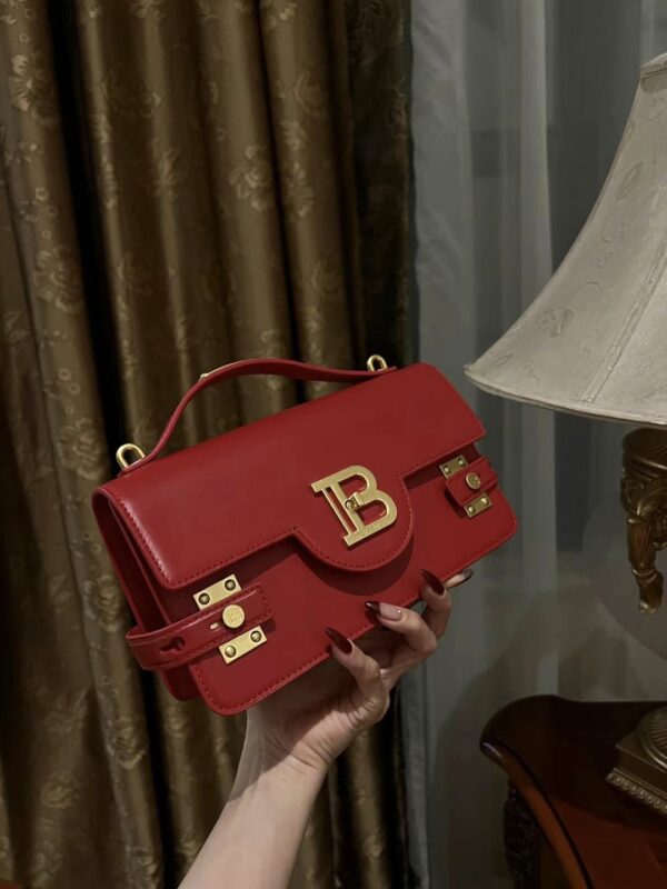 Balmain original single cowhide genuine leather  Women's Bag-23cm with original box free shipping
