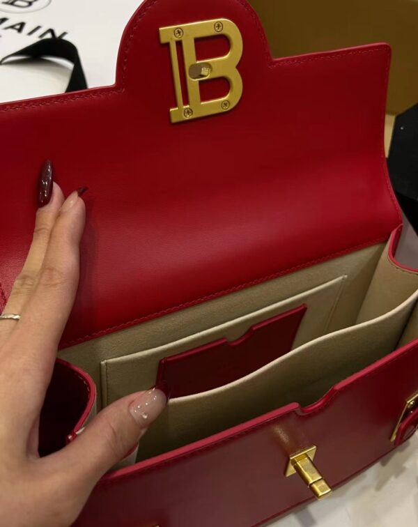 Balmain original single cowhide genuine leather  Women's Bag-23cm with original box free shipping