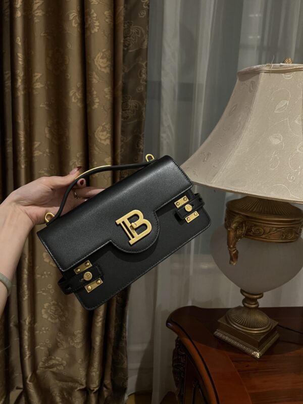Balmain original single cowhide genuine leather  Women's Bag-23cm with original box free shipping