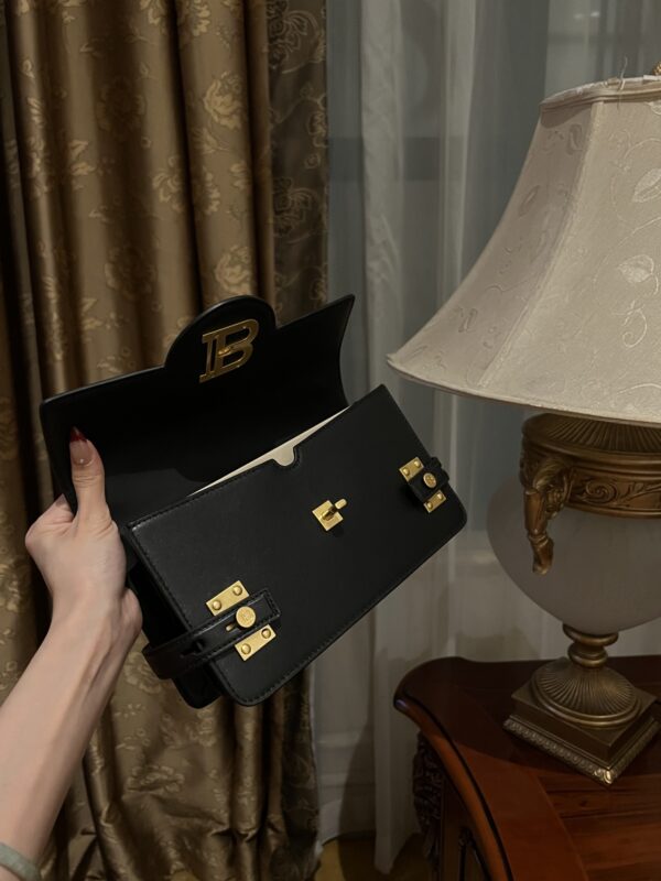 Balmain original single cowhide genuine leather  Women's Bag-23cm with original box free shipping