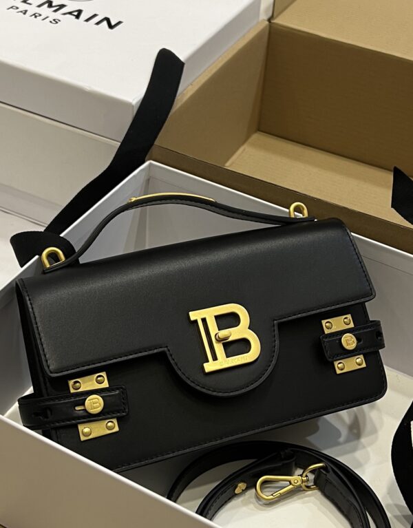 Balmain original single cowhide genuine leather  Women's Bag-23cm with original box free shipping